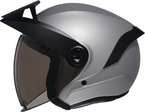 CASCO XTRONG XTR-OP15 GRIS MATE SPOILER NEGRO