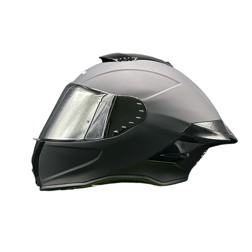 CASCO XTRONG XTR-820 GRIS MATE SPOILER NEGRO BRILLO