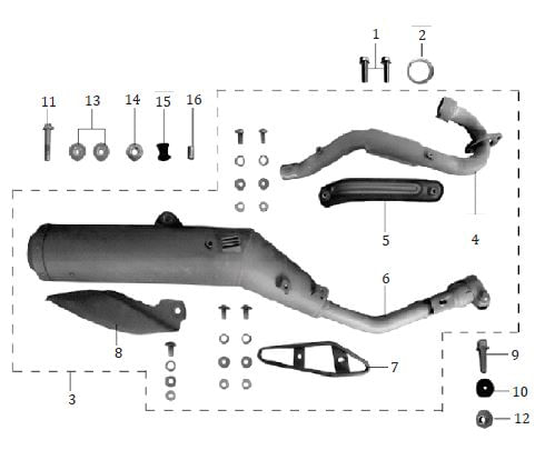 CATALIZADOR SILENCIADOR ENDURO MRX 125-2021