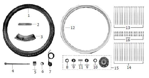 PROTECTOR NEUMÁTICO DELANTERO ENDURO MRX 125-2021