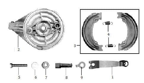 ARANDELA INDICADORA DESGASTE BANDAS PORTA BANDAS TRASERO ENDURO MRX 125-2021