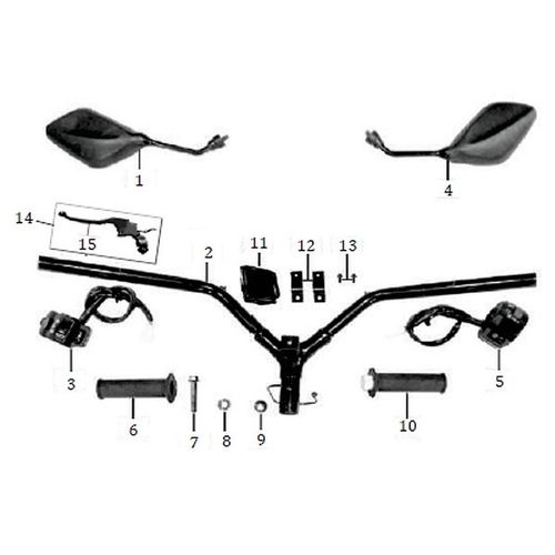 COMANDO IZQUIERDO ZS 125