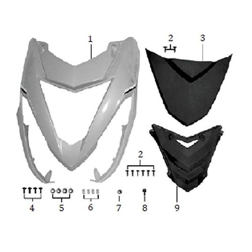 COMPLEMENTO INF. CARENAJE FRONTAL ZS 125