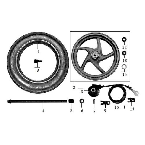 RODAMIENTO BOLAS 6201-2RS ZS 125