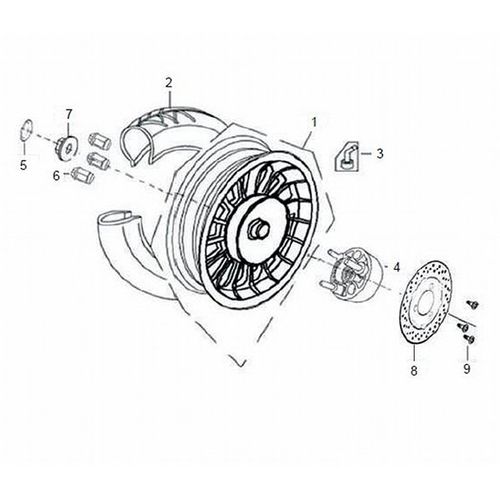 TAPÓN EJE RUEDA TRASERO SCOOTER VICTORY LIFE