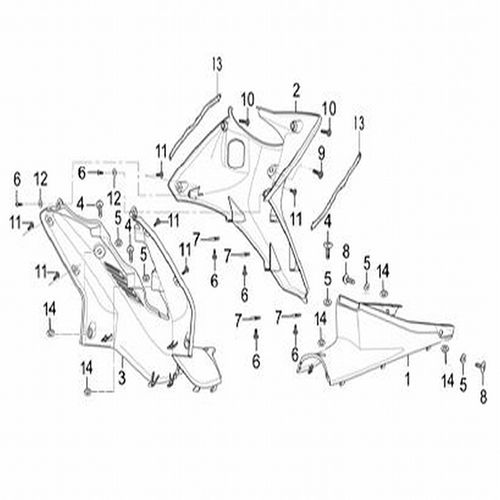 CUBIERTA CENTRAL TRASERA 1  ADVANCE