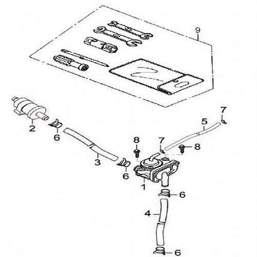 TORNILLO 5X20 VALVULA DE GASES-ESTUCHE HERRAMIENTA  VICTORY ONE