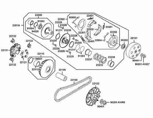 VENTILADOR CLUTCH SCOOTER X-TOWN 300