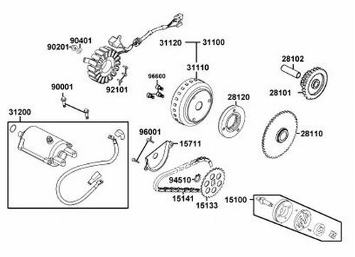 PIÑÓN ARRANQUE SCOOTER X-TOWN 300