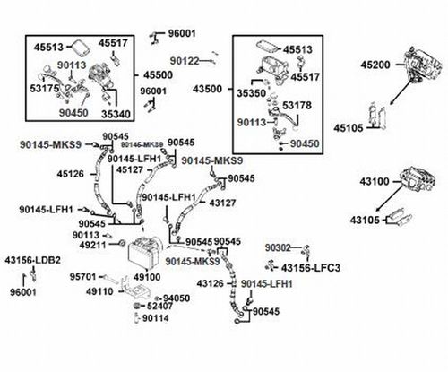 MANGUERA FRENO DELANTERO BOMBA - ABS SCOOTER X-TOWN 300
