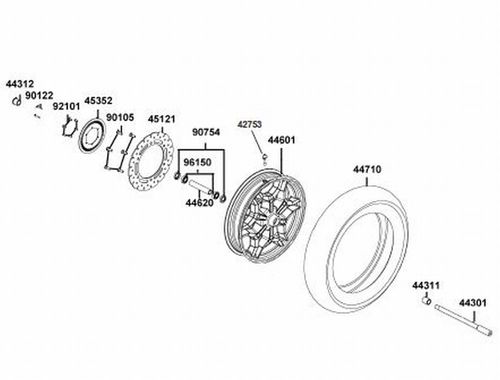 DISCO FRENO DELANTERO SCOOTER X-TOWN 300