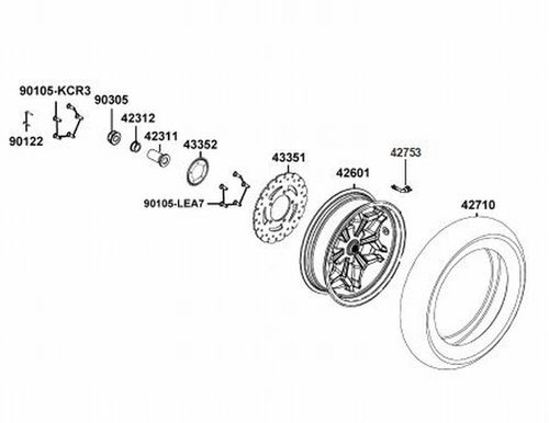 SENSOR DISCO FRENO TRASERO SCOOTER X-TOWN 300