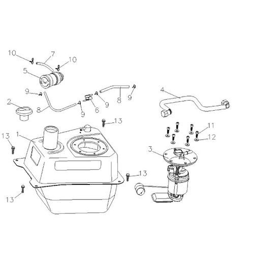CONECTOR BOMBA GASOLINA AUTOMATICA VICTORY BLACK
