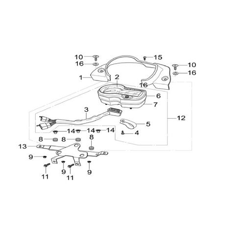 VELOCÍMETRO  MACH 110- ONE ST