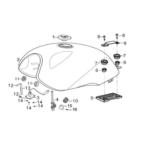 MEDIDOR TANQUE GASOLINA  MACH 110- ONE ST