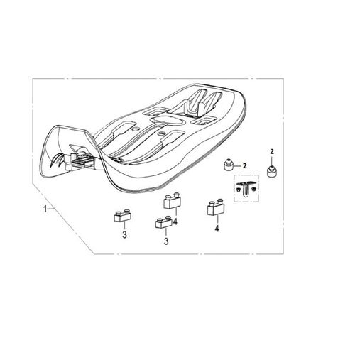 ANTIVIBRANTE TRASERO SILLÍN  MACH 110- ONE ST