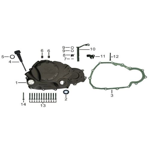 CUBIERTA CLUTCH STREET VICTORY BOMBER 150