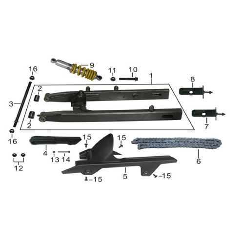 BRAZO OSCILANTE STREET VICTORY BOMBER 150