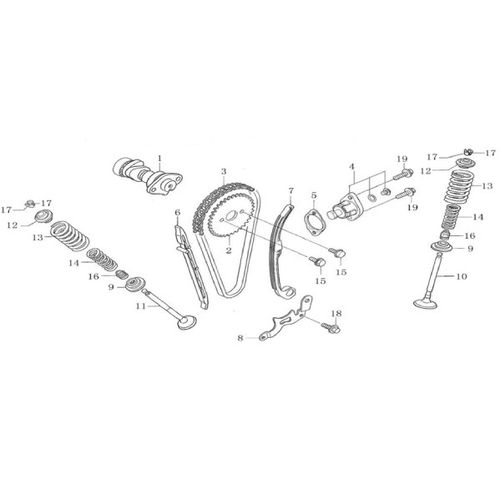 PLATINA GUÍA CADENILLA STREET VICTORY SWITCH 150