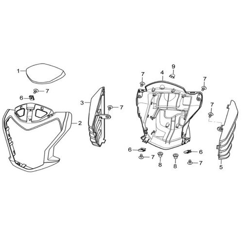 CARENAJE INTERNO FAROLA STREET VICTORY SWITCH 150