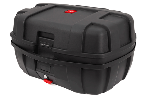 Maleta plástica element 50 litros negra / dos cascos